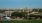 a park with a city in the background