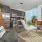 a living room with a couch and a table